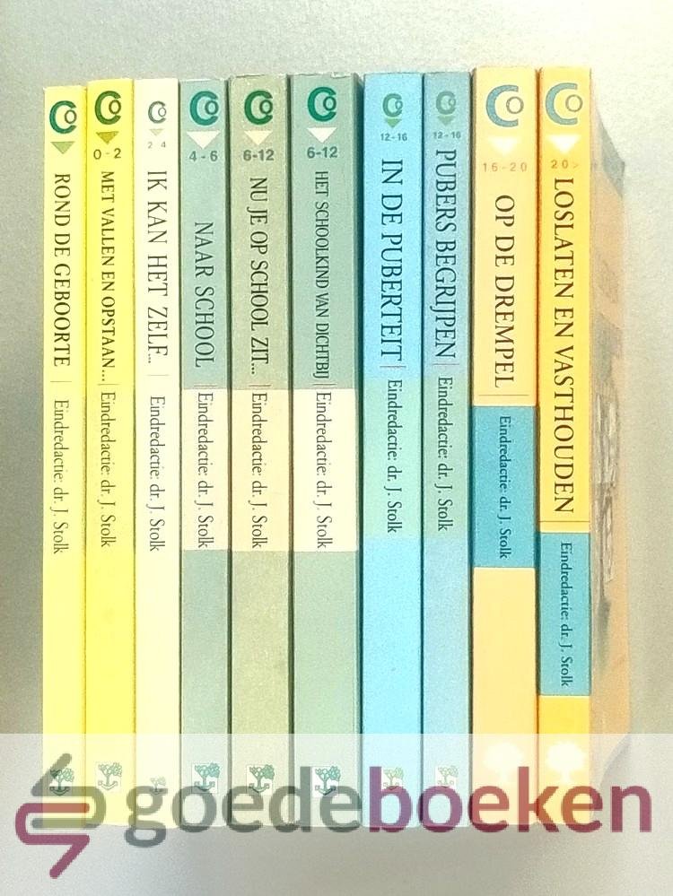 Stolk (eindredactie), J. - Christelijke opvoeding, serie 10 delen compleet --- Deel 1: Rond de geboorte, deel 2: Met vallen en opstaan 0-2 jaar, deel 3: Ik kan het zelf... 2-4 jaar, deel 4: Naar school, 4-6 jaar, deel 5: Nu je op school zit..., 6-12 jaar, deel 6: Het sc...