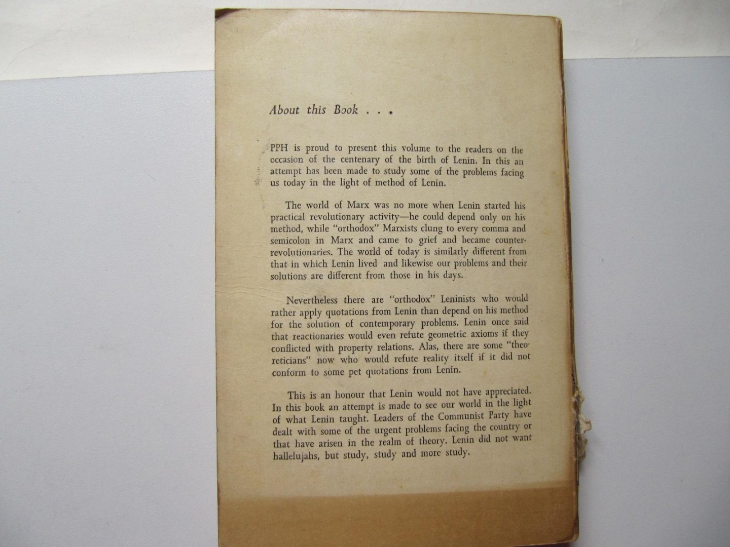 G. Adhikari - M. Rao - Mohit Sen - Lenin and India