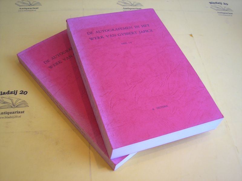 Feitsma, Anthonia. - De autografemen in het werk van Gysbert Japicx. Een verkennend grafematisch onderzoek naar de taal van Gysbert Japicx en een bijdrage tot de friese spellingsgeschiedenis. Deel I t/m IV.
