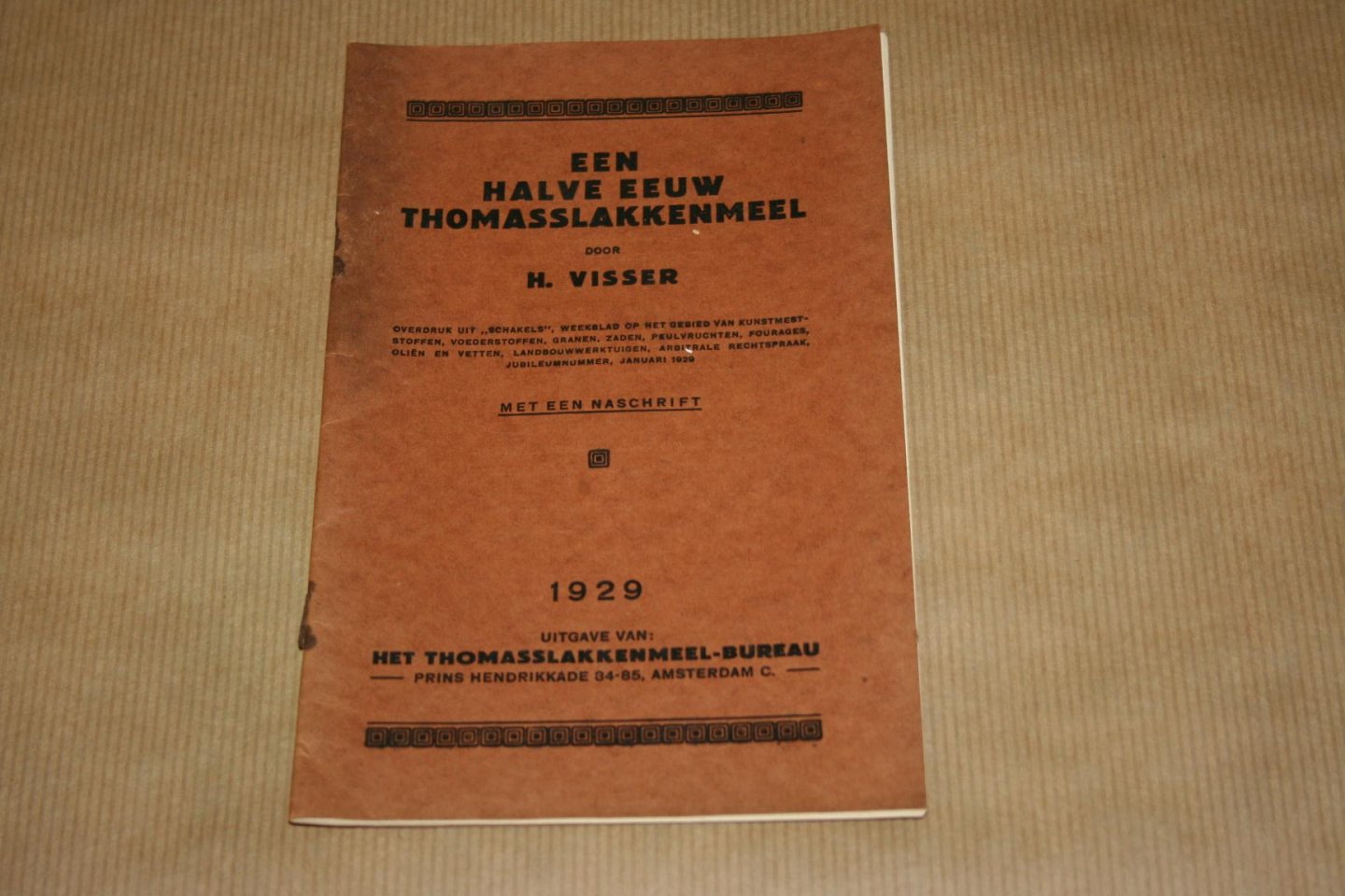 H. Visser - Een halve eeuw Thomasslakkenmeel