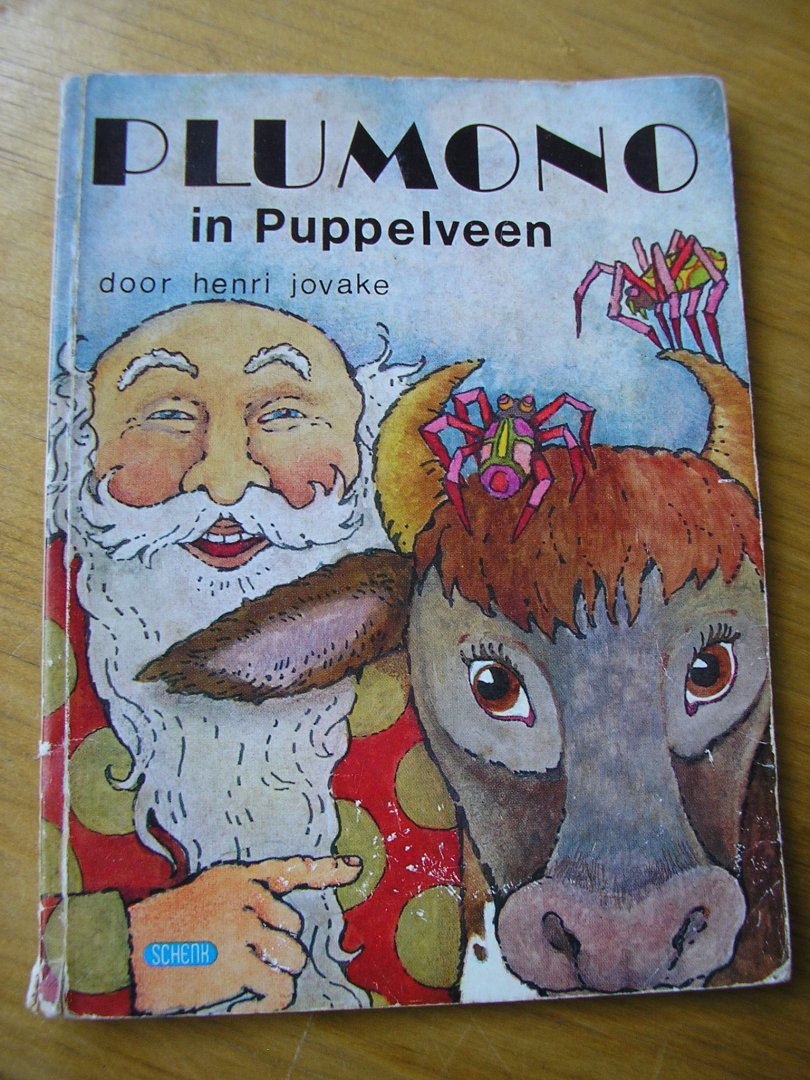 Jovake, Henri    (bandontwerp: A. de Vrede   en illustr: Iene van Laanen) - Plumono in Puppelveen   ( voor 8 jaar en ouder)