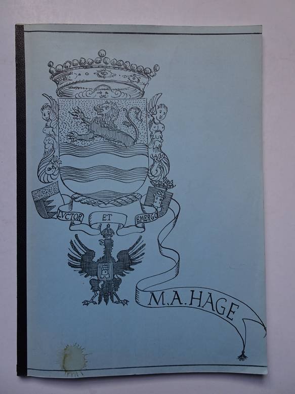Diverse auteurs. - Afscheidsboek voor M.A. Hage bij zijn vertrek als directeur van de Rijks Pedagogische Akademie en Rijks Opleidingsschool voor Kleuterleidsters te Middelburg op 26 juni 1974.