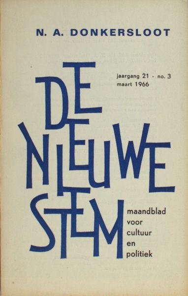 Donkersloot - Vriesland Victor E. van e.a. - De Nieuwe Stem. Speciaalnummer herdenkingsnummer Donkersloot.