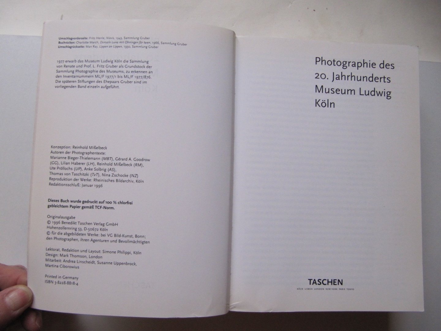 red. Simone Philippi - Photographie des 20. Jarhrhunderts- Museum Ludwig Koln