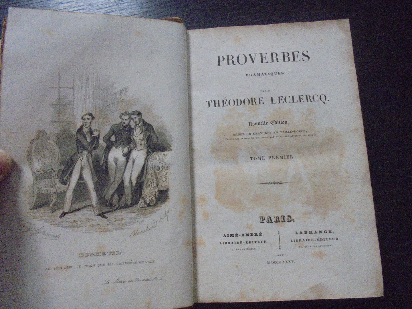 Théodore Leclercq - Proverbes Dramatiques I+II