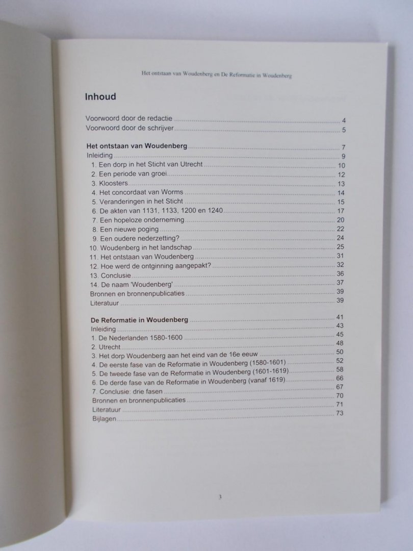 Koekkoek, Drs. P.B. - WOUDENBERG - Het ontstaan van Woudenberg en De Reformatie in Woudenberg