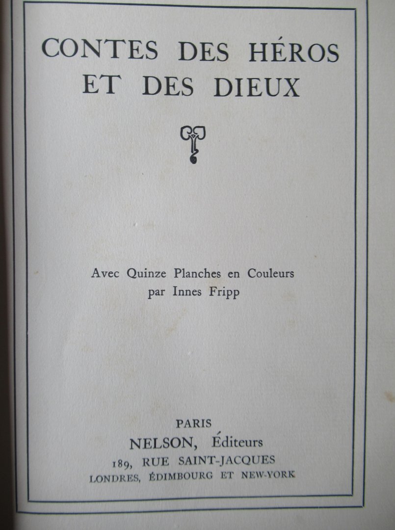  - Contes des heros et des dieux