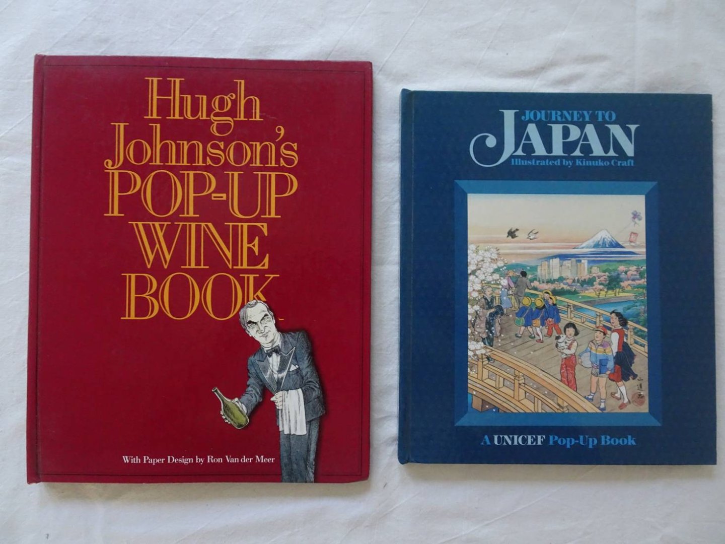 Johnson, Hugh & Kinuko Craft. - Hugh Johnson's Pop-Up Wine Book/ Journey to Japan. A Unicef Pop-Up Book.