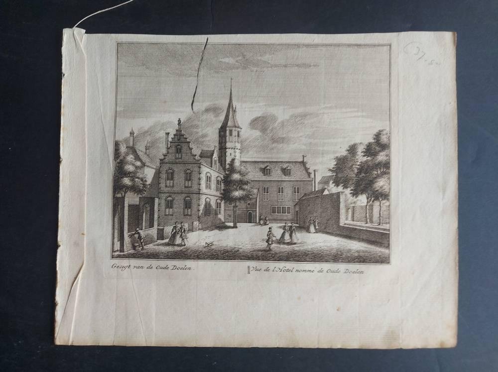 L. Schenk, A. Rademaker - Gesigt  van oude doelen  - Vue de oude doelen
