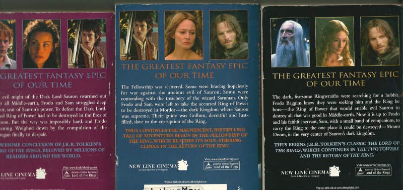 Tolkien, J.R.R - The lord of the rings in 3 movie-tie in pockets Tolkien, J.R.R - The lord of the rings in 3 movie-tie in pockets