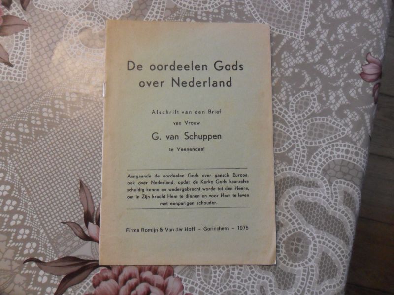 Schuppen van G. - De oordeelen Gods over nederland
