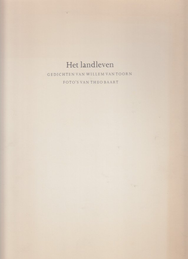 Toorn, Willem van - Landleven.