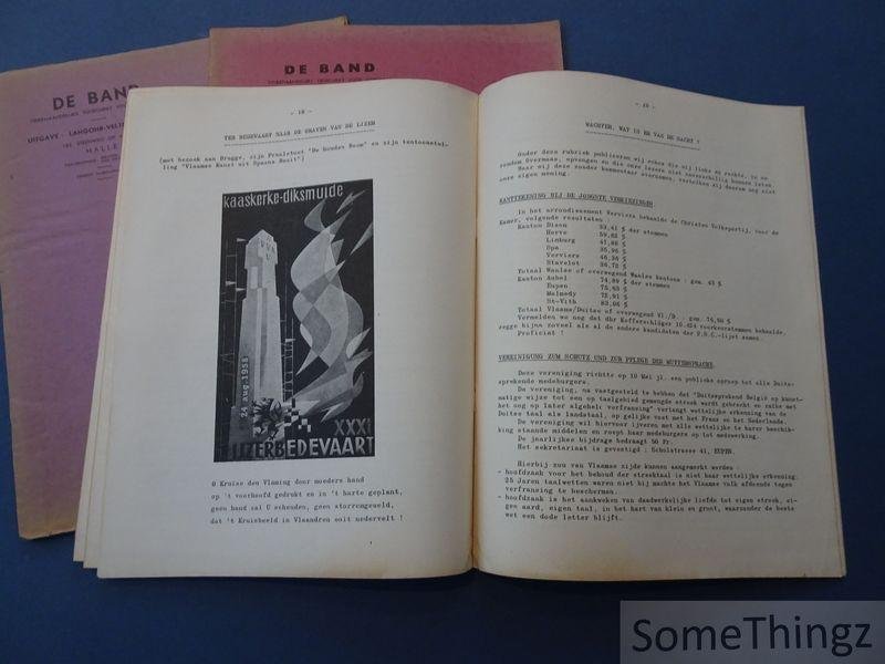 J. Langohr en H. Veltmans. - De band : tweemaandelijks tijdschrift voor Overmaas. 2e jaargang. Nr. 1, 4 en 5.