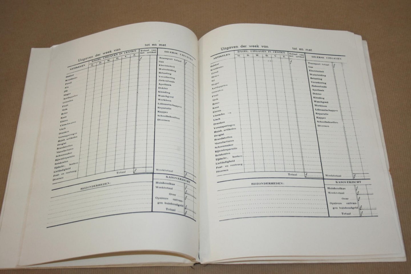  - Huishoudboek
