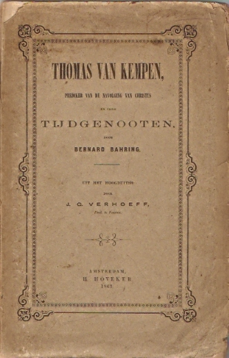 Bahring, Bernard - Thomas van Kempen en zijn tijdgenooten