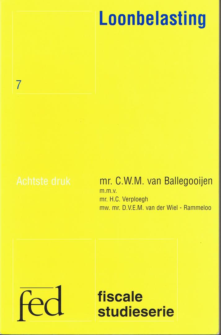 Ballegooijen, mr. C.W.M. van - Loonbelasting, 8e druk