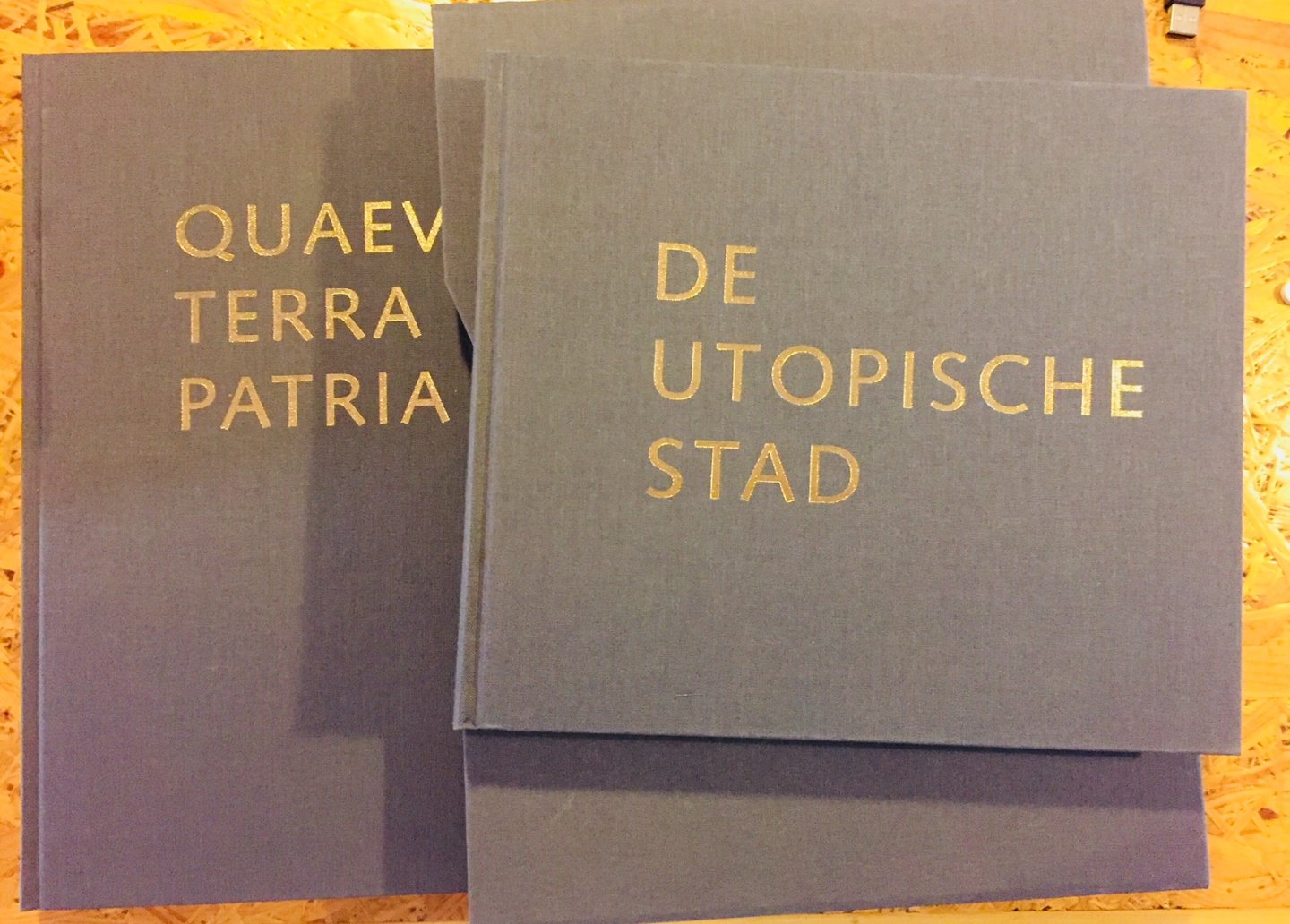 Torfs, Henri. Creyghton, L.  Schlüter, Lucy.  Busquets, Joan. - Quaevis Terra Patria # I.  De utopische stad # 2. Twee delen in cassette.