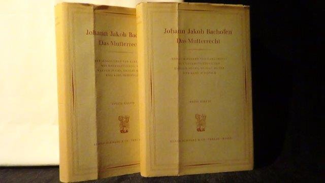 Bachofen, J.J., - Das Mutterrecht. Band 1 u. 2