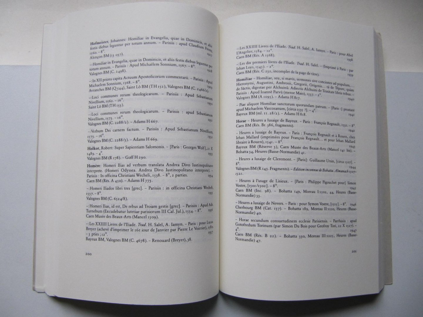 Editions Valentin Koerner - Catalogue Collectif Des Livres Imprimes a Paris de 1472 A 1600