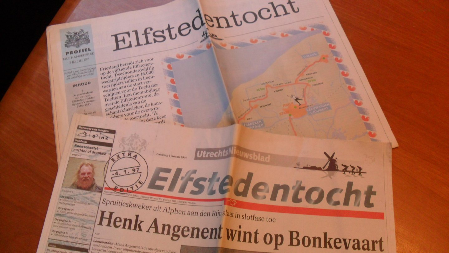 red. - Elfstedentocht 1997/   2 kranten: Utrechts nieuwsblad + bijlage Profiel van NRC