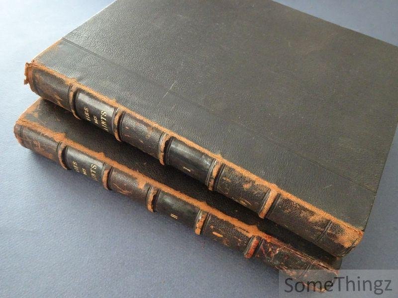 Alban Butler, Jean-François Godescard et Jean-Baptiste Bourdier-Delpuits. - Vies des Saints, ou Abrégé de l'histoire des Pères, des Martyrs et autres Saints, pour tous les Jours de l'Année. Tome premier et Tome second.