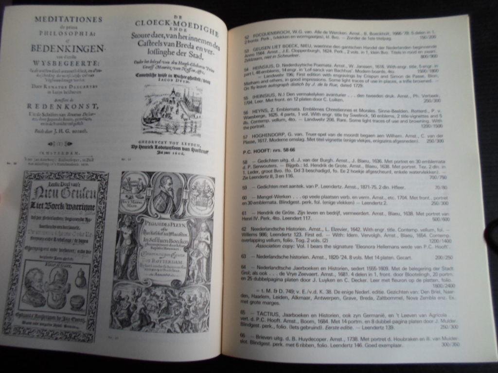 Catalogus 271 Van Gendt Book Auctions BV - Collectie Garmt Stuiveling Boeken en handschriften tot 1800, eerste gedeelte