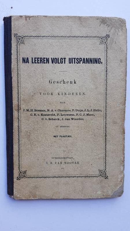 Vele - Na Leeren Volgt Uitspanning. Geschenk Voor Kinderen.