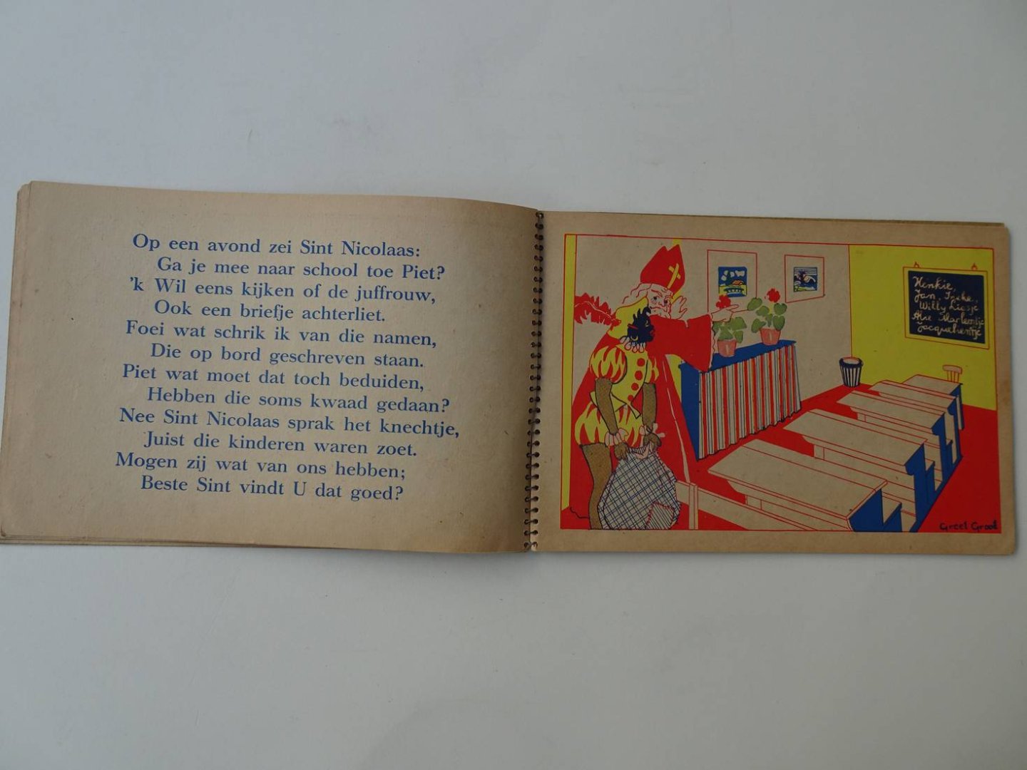  - De Sint komt; negen bekende Sinterklaasversjes met platen van Greet Groot.