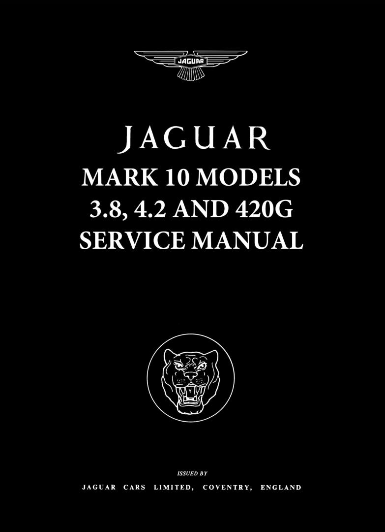Brooklands Books Ltd - Jaguar MK.10 3.8/4.2 & 420G Workshop Manual