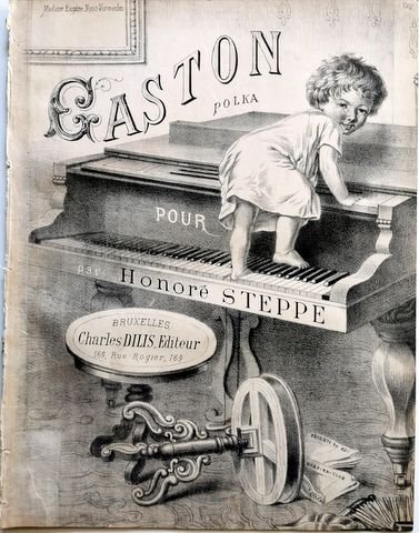 Steppe, Honoré: - Gaston Polka pour [piano]