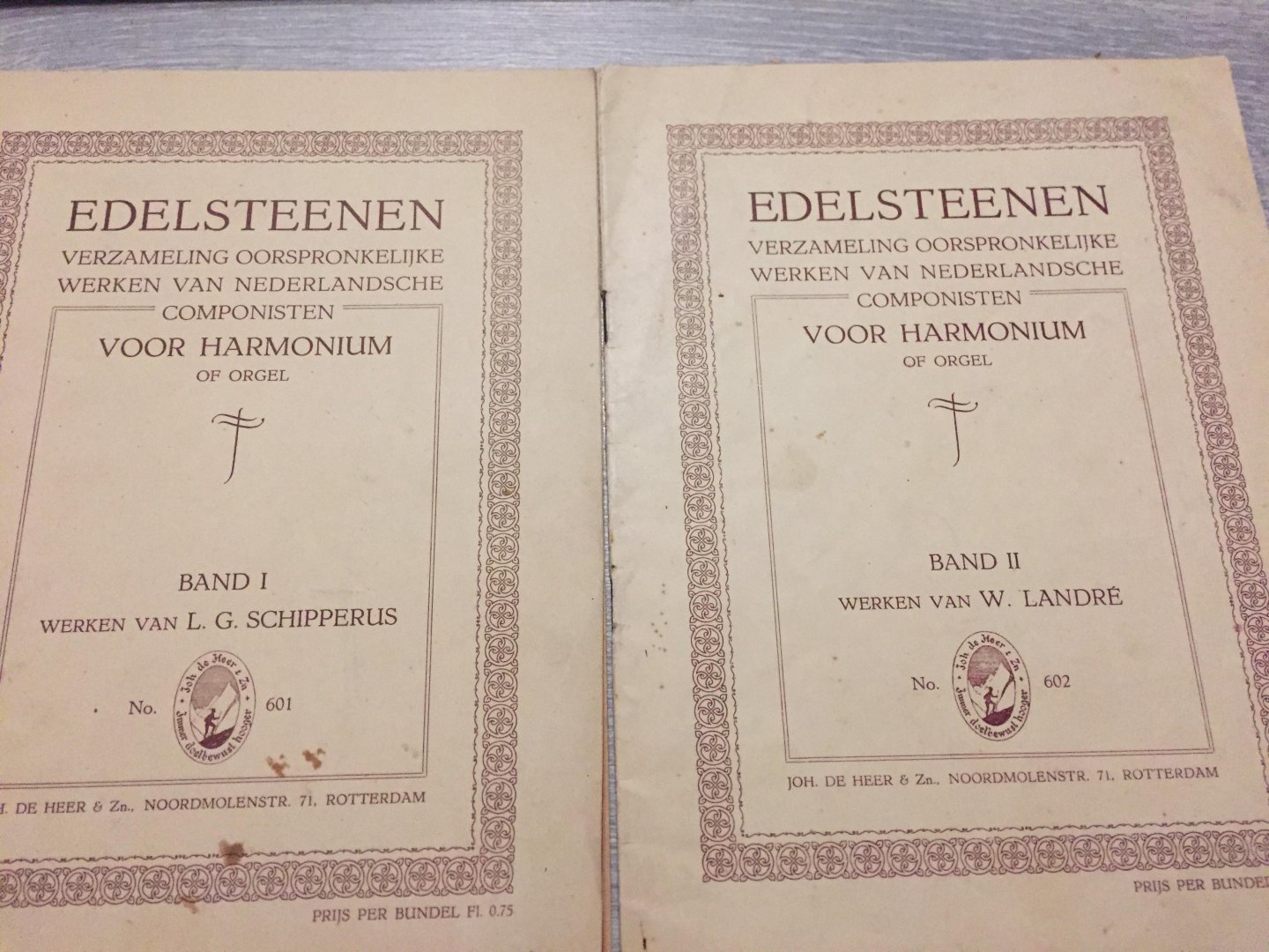 Schipperus - Edelsteenen verzameling nederlandsche componisten voor harnonium of orgel