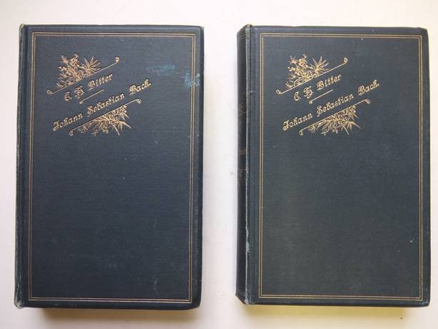 Bitter, C.H.. - Johann Sebastian Bach. Erster, zweiter, dritter und vierter Band. 4 vols. in 2 bindings.