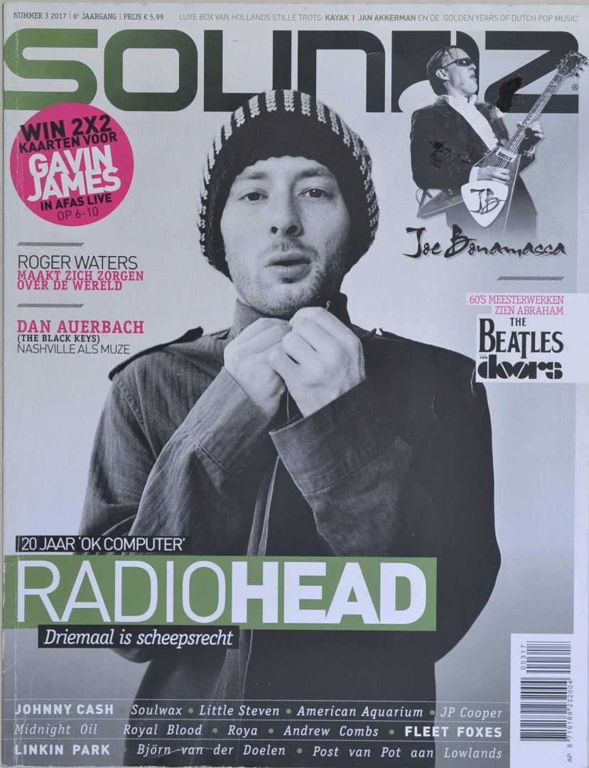 Soundz - Soundz magazine 2017 - nr.3 - cover Radiohead