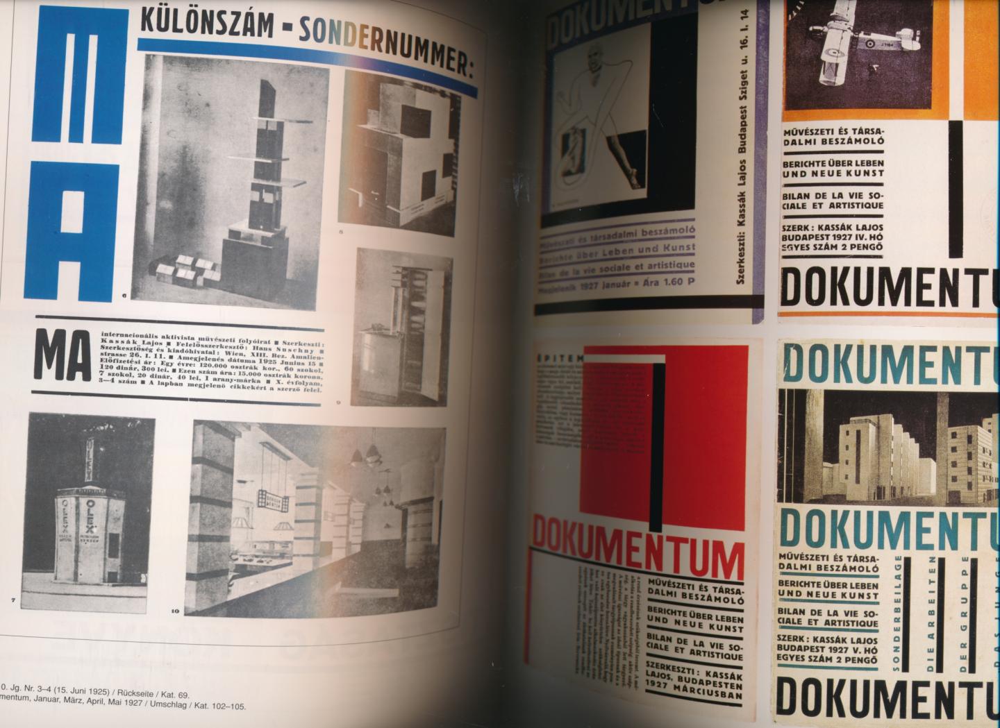 Lajos Kassak - Reklame und Moderne Typografie Texte und Bilder