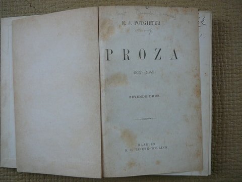 Potgieter,E.J. - Proza. 1837-1845.