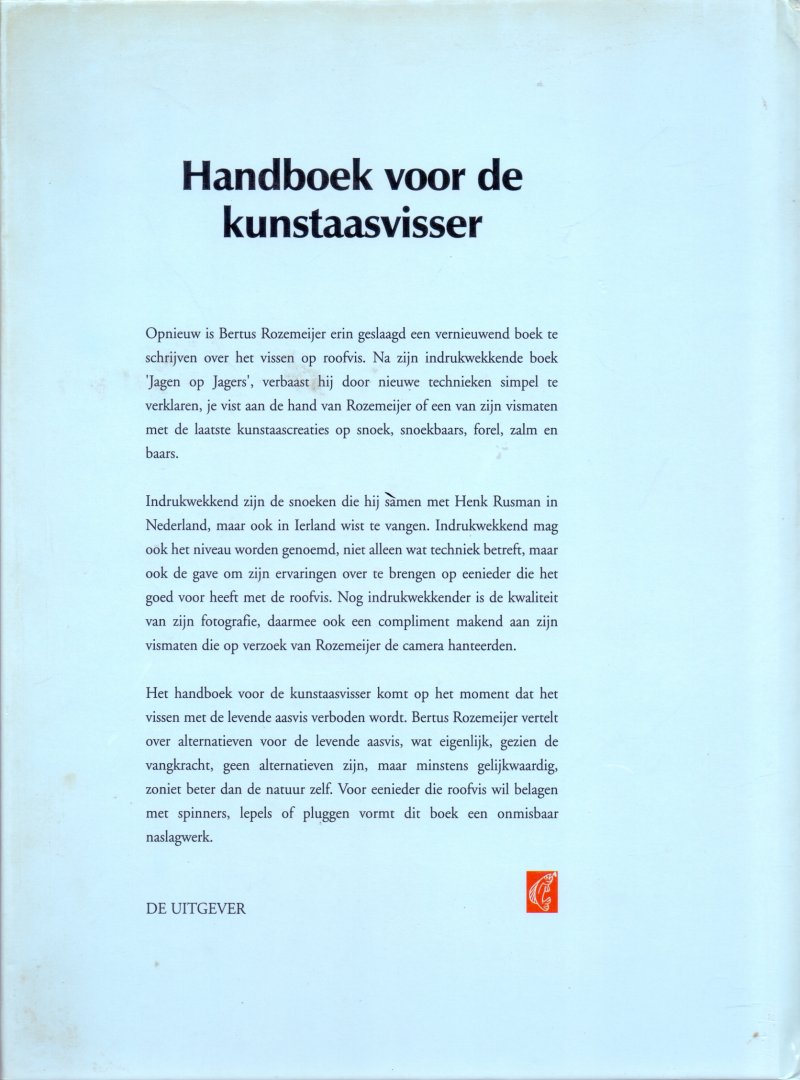 Rozemeijer, Bertis (ds32B) - Handboek voor de kunstaasvisser