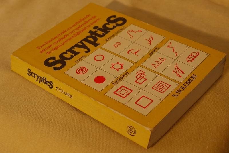 Solomon S. - Scryptics. Het boek waarin door middel van spel karakters worden gepeild