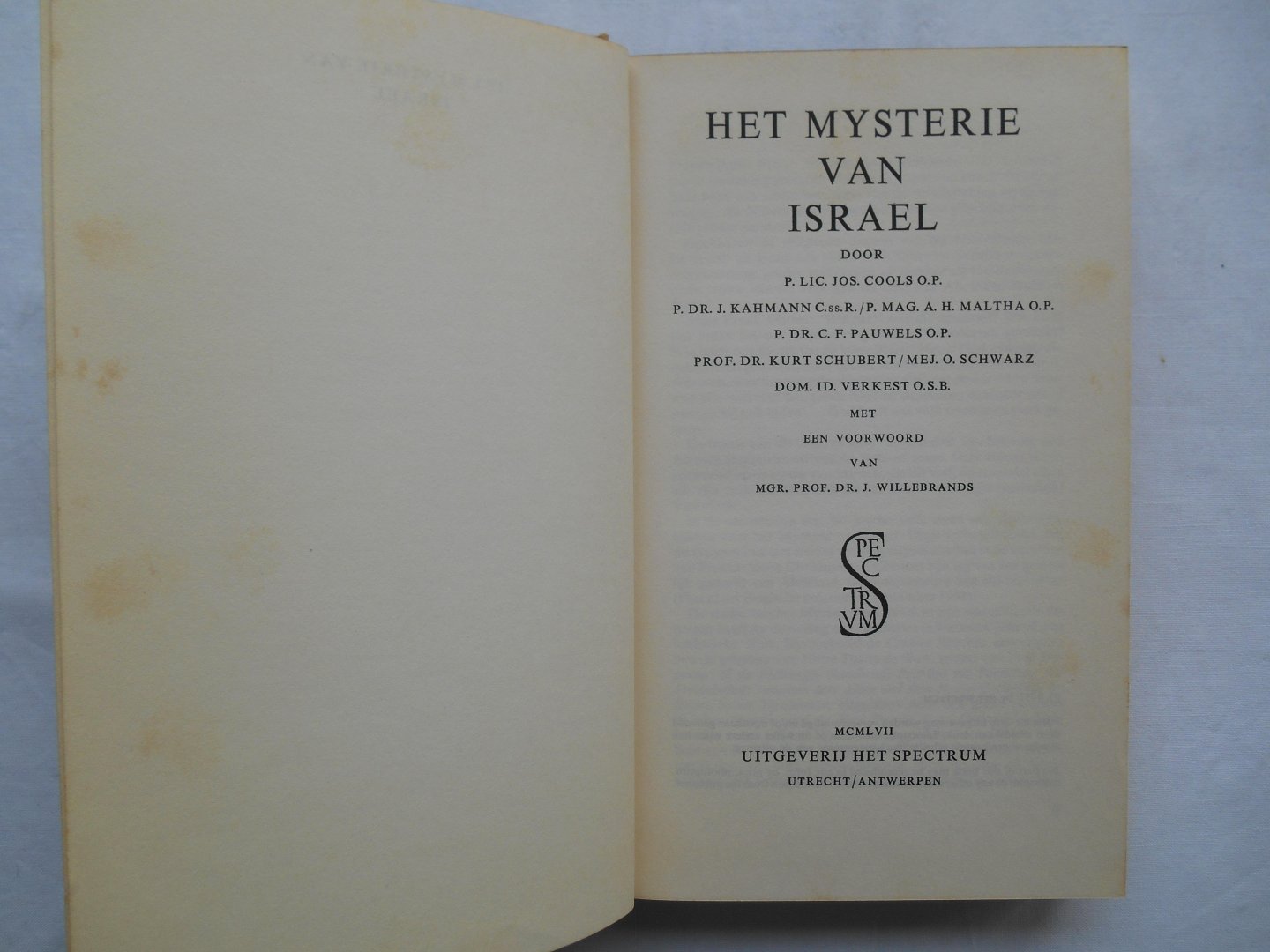 Pauwels, C.F. & anderen - Het mysterie van Israel