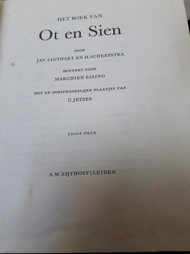 Ligthart en H Scheepstra - Het boek van Ot en Sien