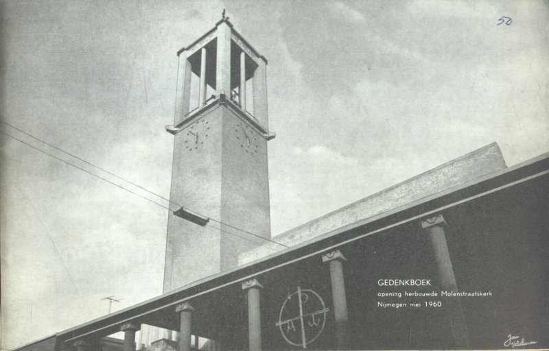 Auteur (onbekend) - Gedenkboek opening herbouwde Molenstraatkerk Nijmegen mei 1960.
