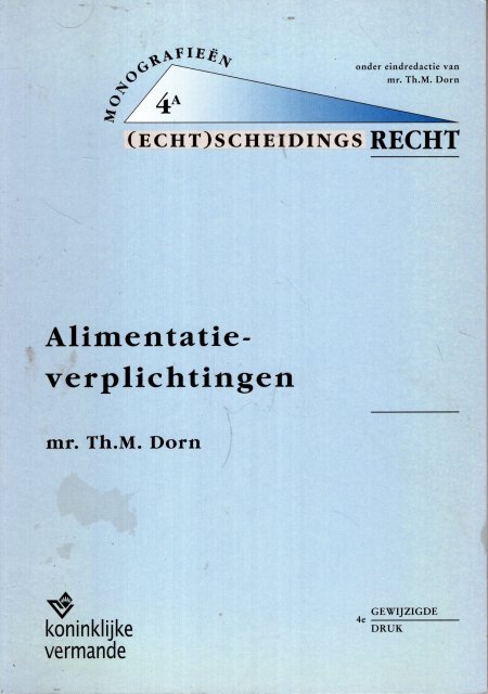 Dorn, Th.M. - Alimentatieverplichtingen.