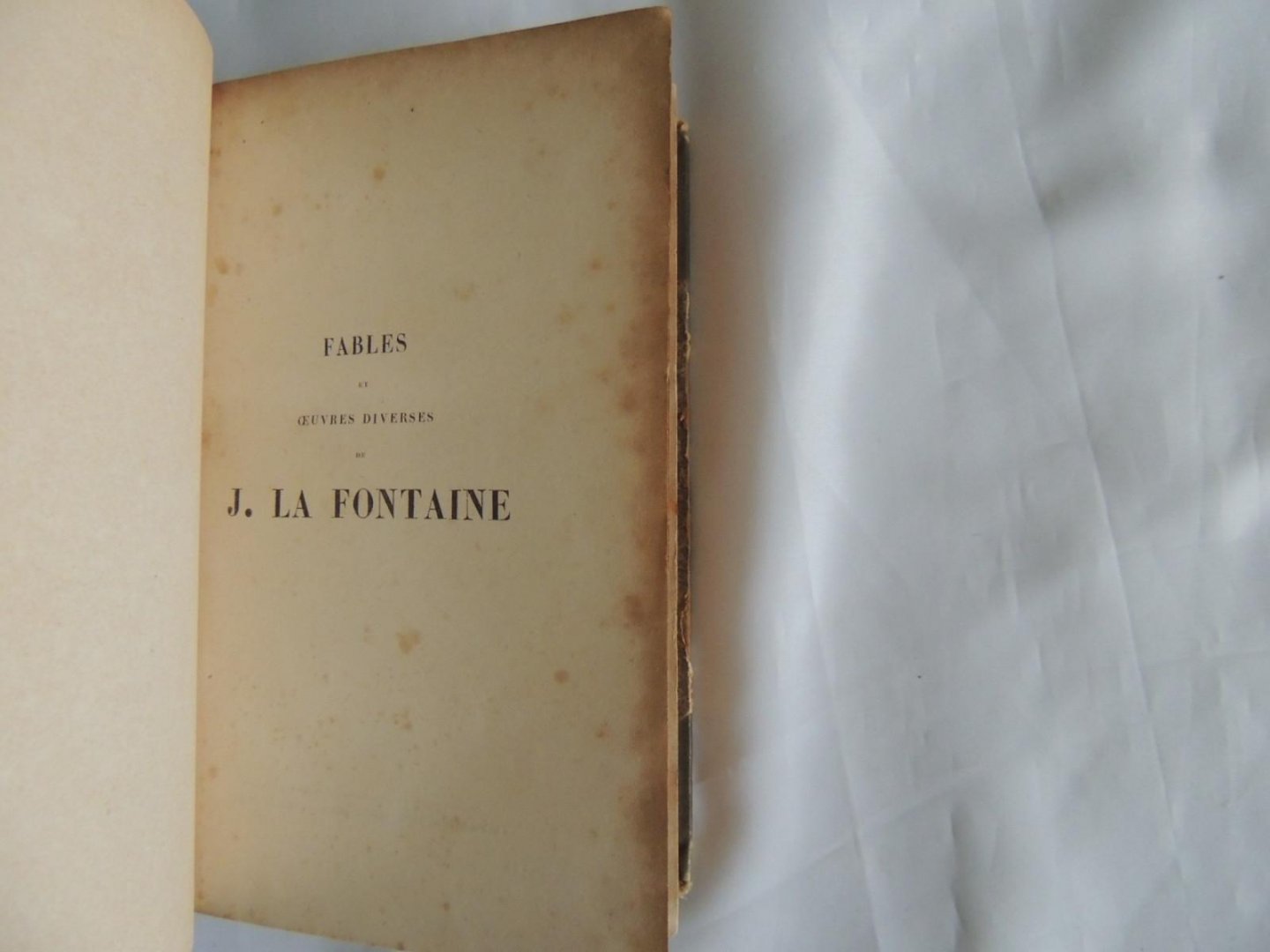 Jean de La Fontaine; C A Walckenaer - Fables, et oeuvres diverses de J. La Fontaine ; avec des notes et une nouvelle notice sur sa vie par C.A. Walckenaer.