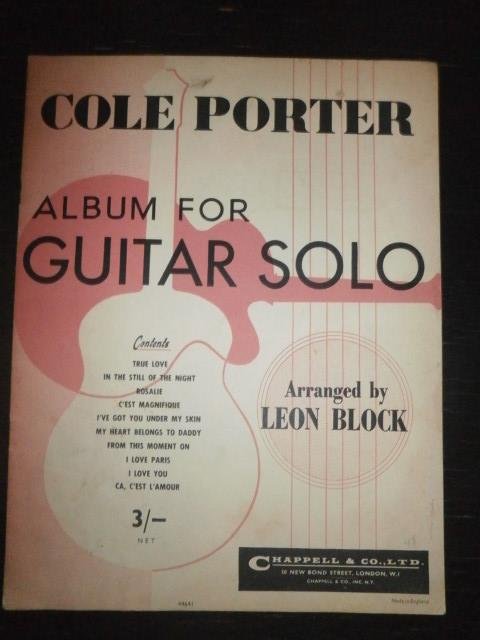 Cole Porter - Cole Porter. Album for Guitar Solo. Arranged by Leon Block
