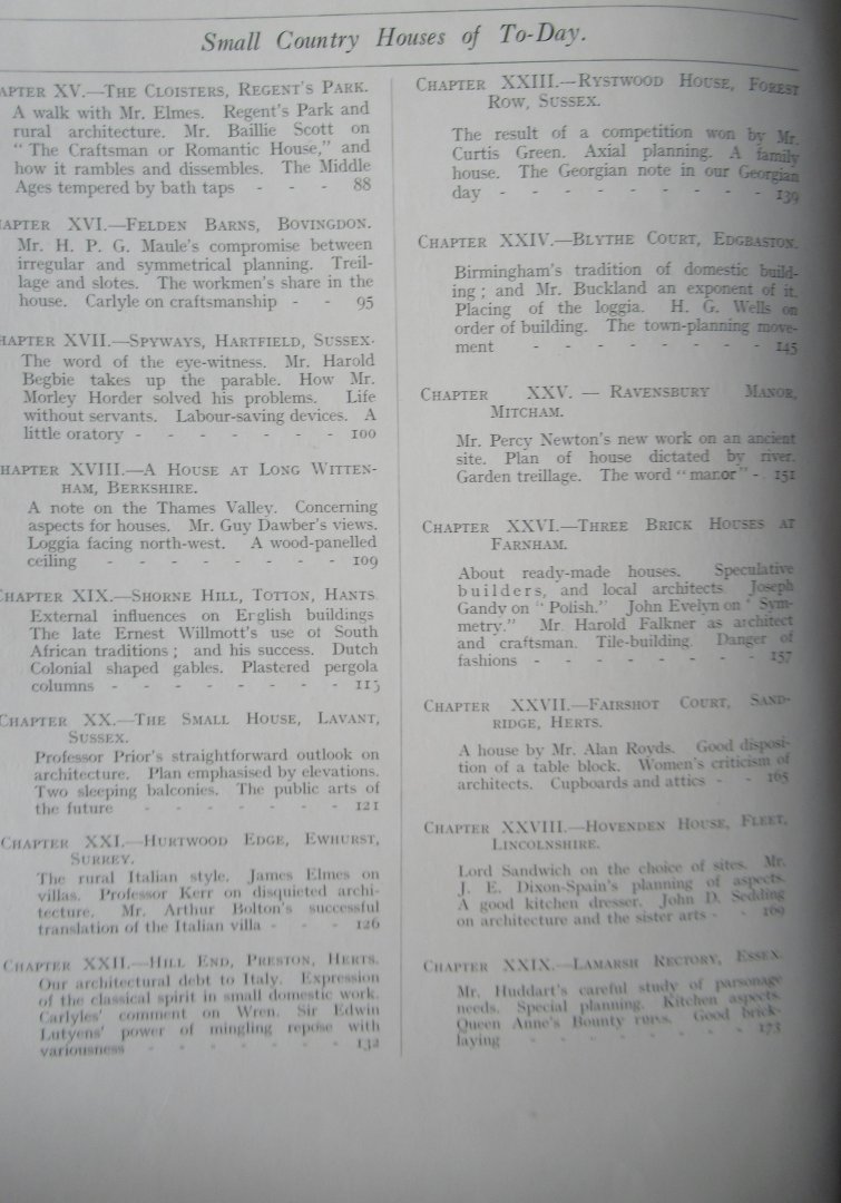 Weaver, Lawrence - Small Country Houses of To-day second series