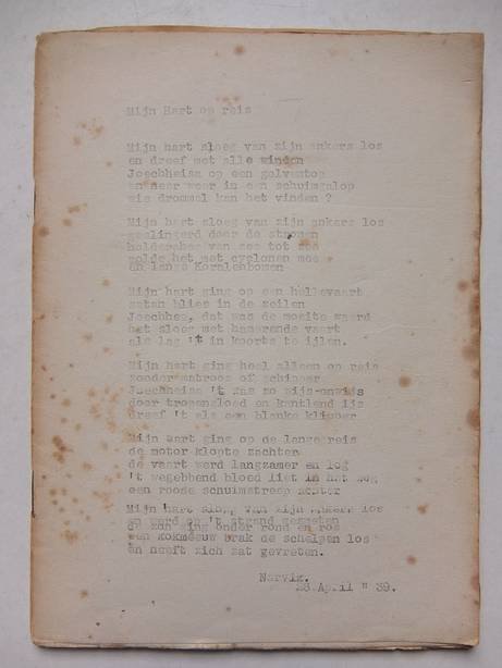 Last, Jef. - Bundeling van enkele gedichten uit de periode 1939-1940.