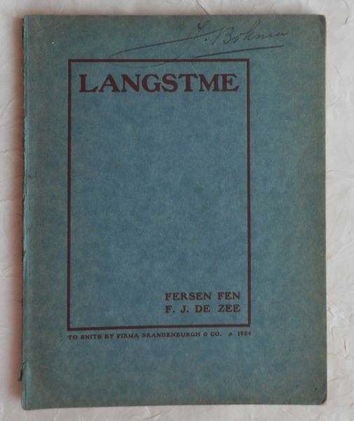 Zee, F.J. de - Langstme - Fersen