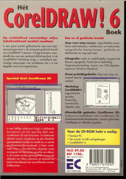Kraus, H .. een en al grafische kracht - Het Coreldraw! 6 boek + CD-ROM niet er bij   druk 1 lees de foto ook er staat heel veel informatie op