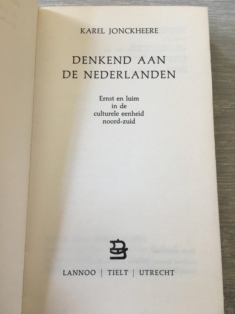 Jonckheere - Denkend aan de nederlanden