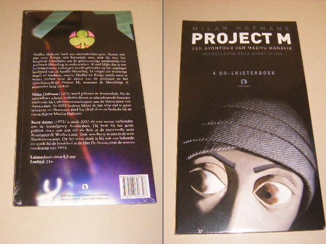 Milan Hofmans; Barry Atsma (leest voor) - Barry Atsma leest Project M Luisterboek, een avontuur van Madhu Mahavir [4 CD Luisterboek]