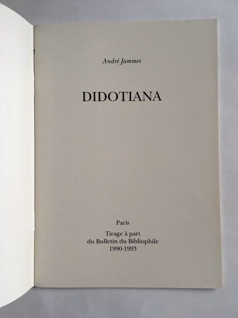 Jammes, André - Didotiana